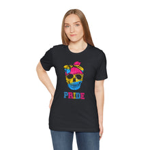 Load image into Gallery viewer, Pansexual Pride Skull Gay Rights T-Shirt, Human Rights Shirt, Equality T-Shirt, LGBTQ+ Shirts, Pride Tee
