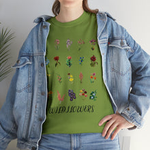 Load image into Gallery viewer, Wildflowers T-Shirt, Wildflower T-shirt, Gift for Her, Florist Shirt, Gift for Teacher, Gift for Mom, Botanical Shirt, Mom Shirt, Girls Tee
