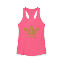 Load image into Gallery viewer, Labias Funny Parody Women's Ideal Racerback Tank
