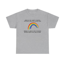 Load image into Gallery viewer, Not Turning Queer Kids into Dead Kids PRIDE T-Shirt - ALL Sizes - XS - 5XL

