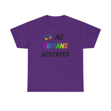 Load image into Gallery viewer, All Humans Accepted T-Shirt, Rainbow Shirts, Gay Pride Tshirt, Rainbow Tee, Equality T-Shirt, Pride Month Shirts, Up4Drea T-Shirts, Kindness
