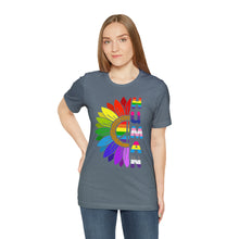 Load image into Gallery viewer, Human Sunflower LGBTQIA+ Gay Rights T-Shirt, Human Rights Shirt, Equality T-Shirt, LGBTQ+ Shirts, Pride Tee
