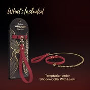 Load image into Gallery viewer, Temptasia® Ardor® - Collar &amp; Leash - Red
