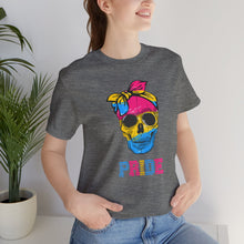 Load image into Gallery viewer, Pansexual Pride Skull Gay Rights T-Shirt, Human Rights Shirt, Equality T-Shirt, LGBTQ+ Shirts, Pride Tee
