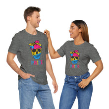 Load image into Gallery viewer, Pansexual Pride Skull Gay Rights T-Shirt, Human Rights Shirt, Equality T-Shirt, LGBTQ+ Shirts, Pride Tee
