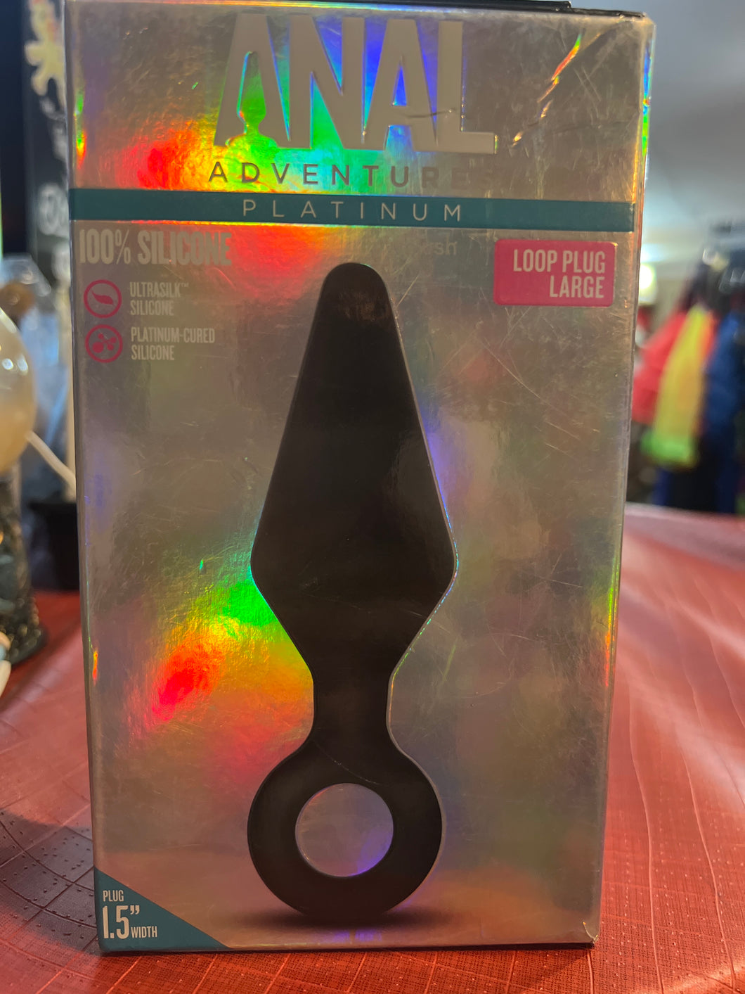 Anal adventures platinum loop plug large