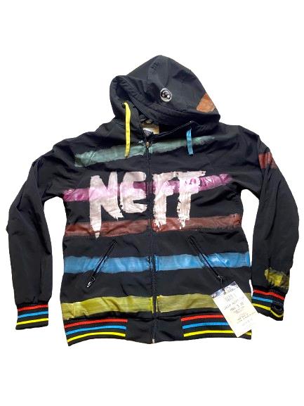 NEFF Custom Goods Jackets Adult Small Black Ski Snowboard Winter Hooded Mens NWT