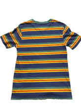 Load image into Gallery viewer, Brixton Shirt Adult Small Blue Green Striped Retro Embroidered Skateboard Mens
