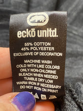 Load image into Gallery viewer, Ecko Unltd Shirt Adult Extra Large Heather Black Hoodie Rhino Brand Snaps Mens
