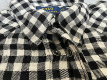 Load image into Gallery viewer, Polo Ralph Lauren Shirt Womens 14 Extra Large Black White Checkered Button Up
