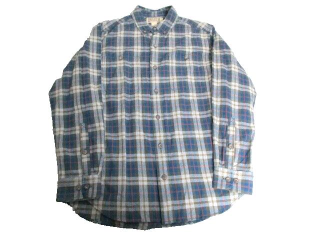 Duluth Trading Shirt Adult Large Trim Fit Button Up Long Sleeve Flannel Camp Men