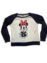 Load image into Gallery viewer, Mickey Mouse Sweater Womens 2XL XXL Black Gray Plaid Bow Disney Outerwear Ladies
