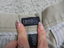 Load image into Gallery viewer, IZOD Pants Adult 36x34 Beige American Chino Pleated Trousers Casual Straight Men

