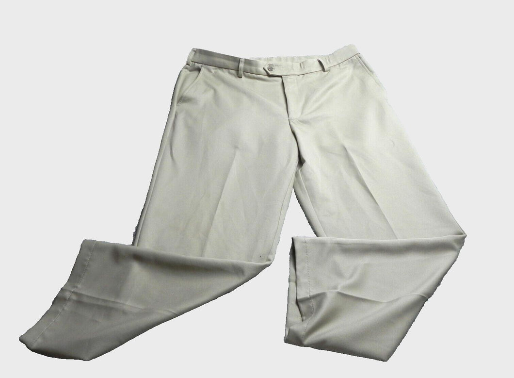 IZOD Pants Adult 38x29 Beige Flat Front Classic Fit Straight Leg Golf Chino Mens