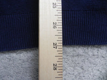 Load image into Gallery viewer, CHAPS Sweater Womens Large Blue Mock Neck 1/4 Zip Cable Knit Outerwear Ladies
