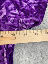 Load image into Gallery viewer, Erika Shirt Womens 2X Purple Geometric Vneck Tie Blouse Casual Comfort Plus Lady
