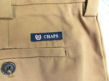 Load image into Gallery viewer, Chaps Pants Adult 36x30 Tan Flat Front Slash Pocket Trouser Casual Chino Mens
