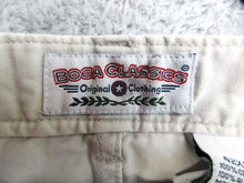 Load image into Gallery viewer, Boca Classic Pants Adult 42x30 Off White Flat Front Straight Leg Utility Mens
