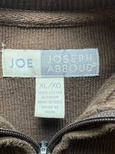 Load image into Gallery viewer, Joseph Abboud Sweater Adult Extra Large Brown 1/4 Zip Mock Neck Outerwear Mens
