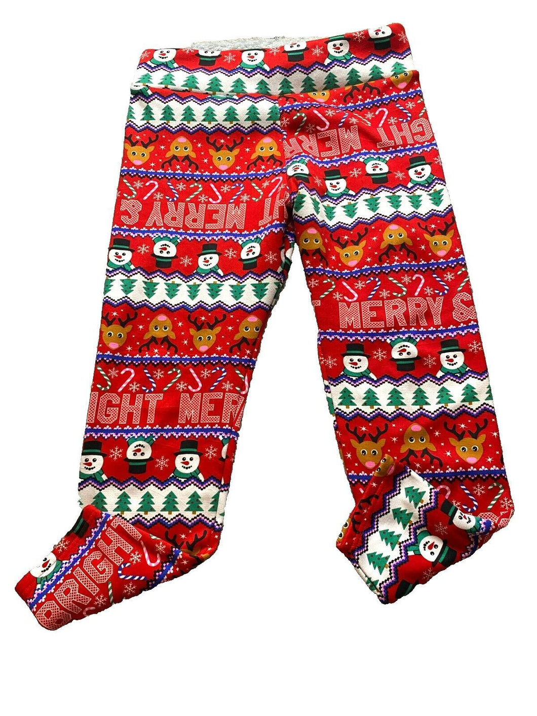 No Boundaries Pajama Pants Womens 2XL XXL AOP Holiday Christmas Spandex Ladies