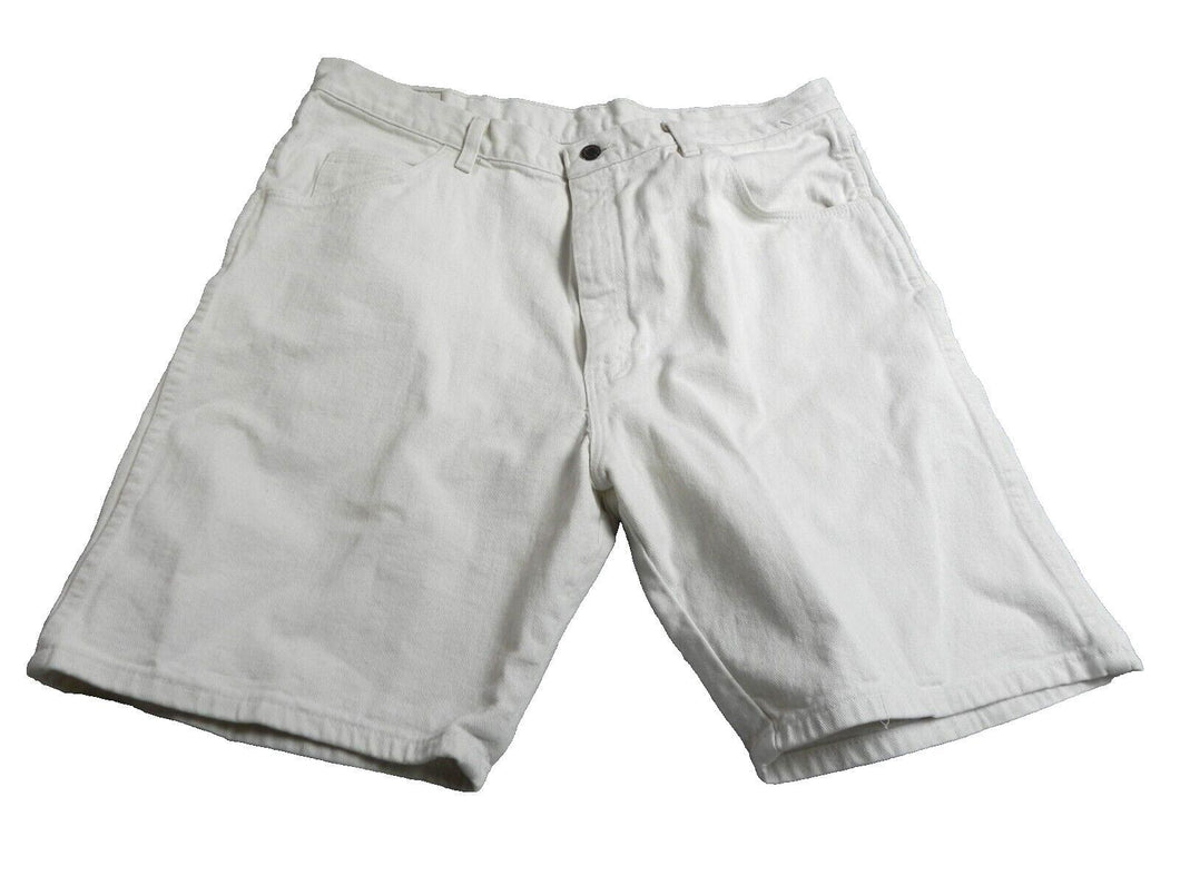 Wrangler Shorts Adult 38 Ivory Flat Front Authentic Outdoor Chino Mens