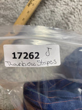 Load image into Gallery viewer, VTG Touche Jeans Junior 11/12 (29x26) Rainbow Stripes Denim Straight Leg Girls
