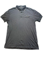 Load image into Gallery viewer, Denim &amp; Flower Ricky Singh Shirt Adult Large Black Preppy Casual Golf Polo Mens
