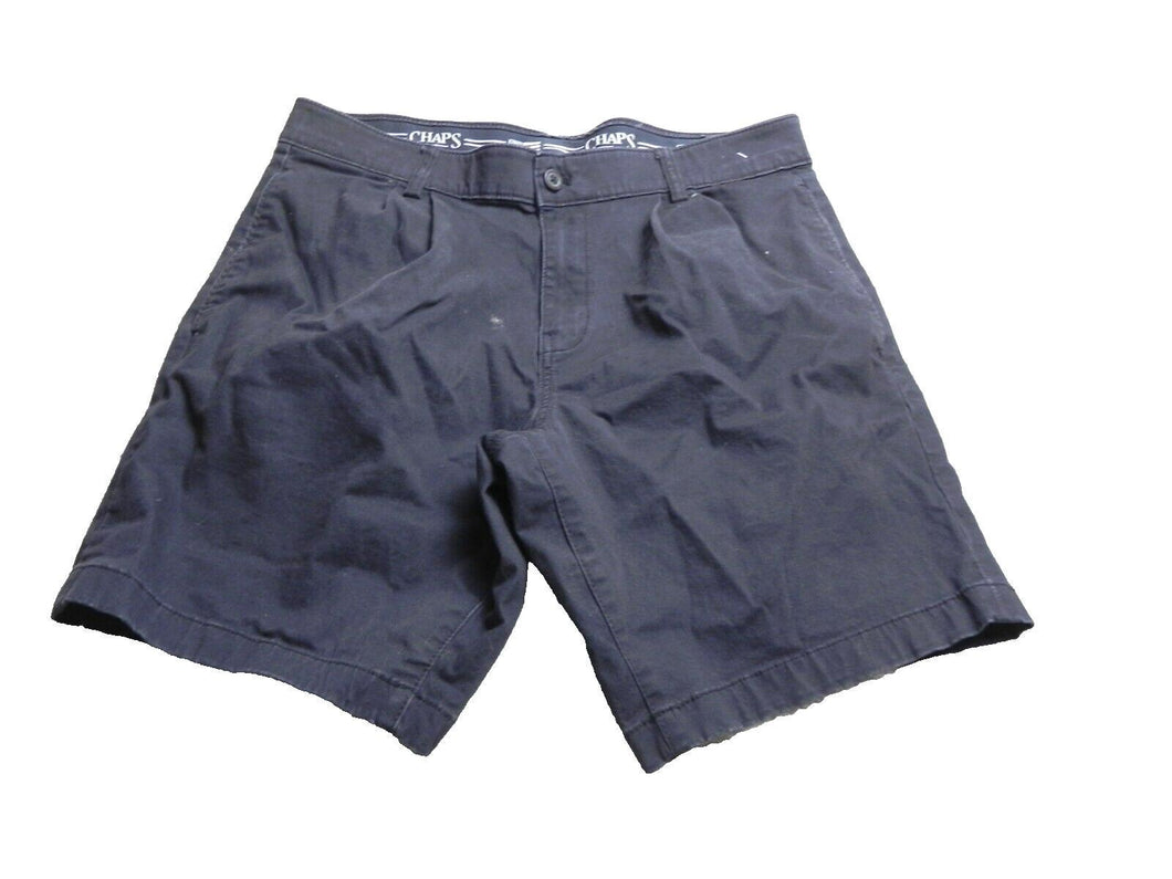 CHAPS Shorts Adult 34 Navy Pleated Pockets Outdoor 8