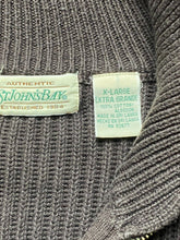 Load image into Gallery viewer, St. Johns Bay Sweater Adult Extra Large Brown 1/4 Zip Mock Neck Jumper Outerwear

