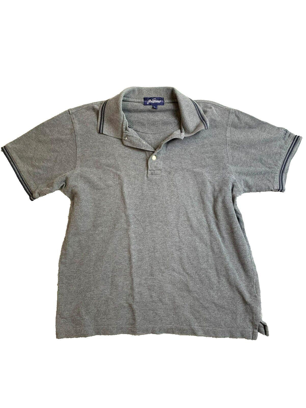 Jack Nicklaus Shirt Adult Large Gray Preppy Performance Casual Golf Polo Mens