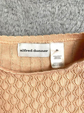 Load image into Gallery viewer, Alfred Dunner Shirt Womens Extra Large Peach Open Knit Acrylic Blouse Ladies
