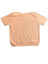 Load image into Gallery viewer, Alfred Dunner Shirt Womens Extra Large Peach Open Knit Acrylic Blouse Ladies
