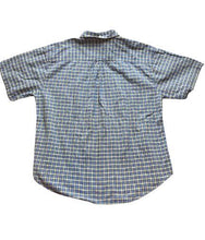 Load image into Gallery viewer, Catalina Shirt Adult 2XL XXL Yellow Blue Plaid Button Up Pocket Casual Mens
