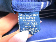 Load image into Gallery viewer, VTG Bristol Blues Shirt Adult 2XL Blue Striped Preppy Rugby Golf Polo 90s Mens
