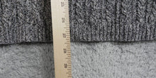 Load image into Gallery viewer, Croft &amp; Barrow Sweater Womens 2X Gray V-Neck Cable Knit Outerwear Plus Ladies
