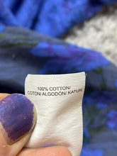 Load image into Gallery viewer, Lucky Brand Shirt Womens 3X Periwinkle Keyhole AOP Flower Boho Indie Plus Ladies
