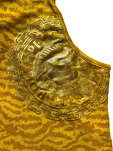 Load image into Gallery viewer, RocaWear Dress Women 3X Yellow Hip Cool Rapper Hoodie Studded Rayon Spandex Plus
