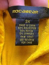 Load image into Gallery viewer, RocaWear Dress Women 3X Yellow Hip Cool Rapper Hoodie Studded Rayon Spandex Plus
