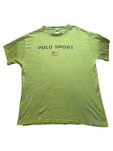 Load image into Gallery viewer, POLO Ralph Lauren Shirt Adult Large Avocado Green Spell Out Streetwear USA Mens

