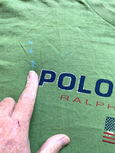 Load image into Gallery viewer, POLO Ralph Lauren Shirt Adult Large Avocado Green Spell Out Streetwear USA Mens
