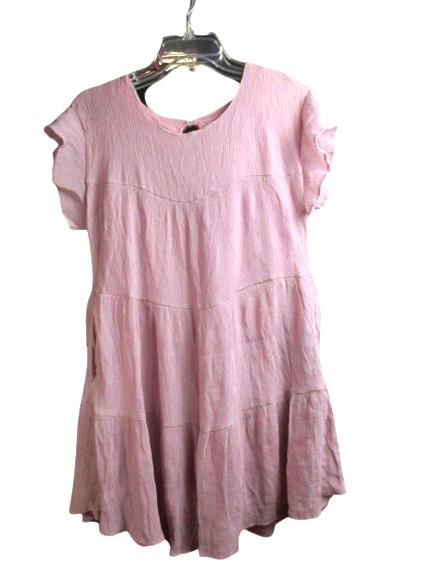 Bluivy Young Contemporary Dress Womens Large Tier Flare Ruffle Sleeve Ladies