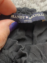 Load image into Gallery viewer, Brandy Melville Shirt Womens One Size Black Off The Shoulder Cropped Viscose
