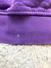 Load image into Gallery viewer, Adidas Jacket Womens Large Purple Trefoil Three Stripes Flower Hoodie Full Zip

