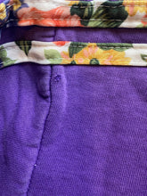 Load image into Gallery viewer, Adidas Jacket Womens Large Purple Trefoil Three Stripes Flower Hoodie Full Zip
