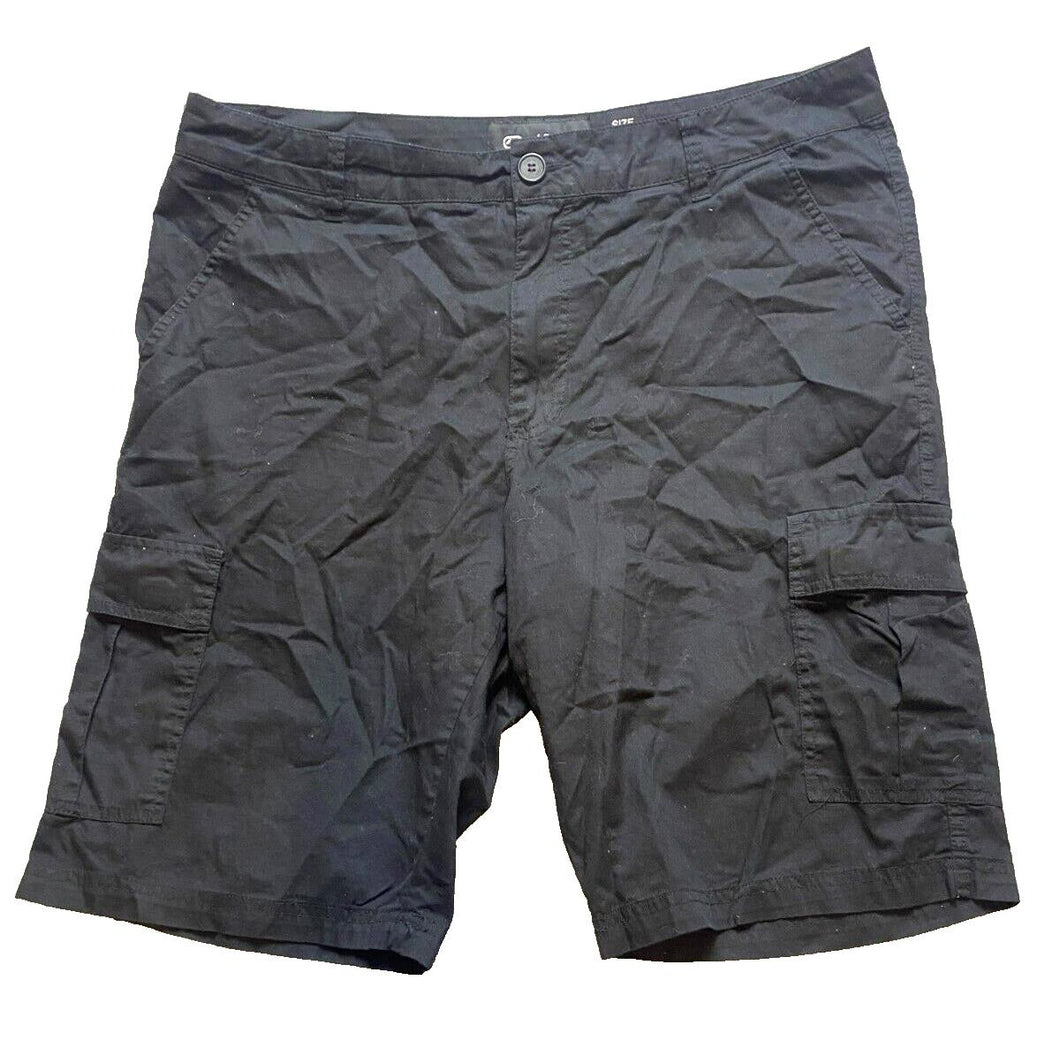 Ecko Unltd Shorts Adult 36x11 Black Cargo Pockets Rhino Brand Baggy Outdoor Mens