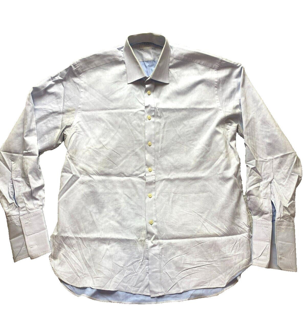 Charles Tyrwhitt Shirt Adult 16.5/36 2XL Pale Blue Button Up Casual Dress Mens