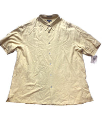 Load image into Gallery viewer, Alfani Shirt Adult 2XL Yellow Button Up Silk Casual Collared Mens MSRP $48 NWT
