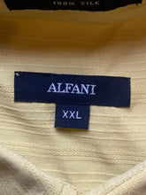 Load image into Gallery viewer, Alfani Shirt Adult 2XL Yellow Button Up Silk Casual Collared Mens MSRP $48 NWT
