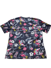 Load image into Gallery viewer, Good Vibes Shirt Adult 3XL Tiki Flamingo Beach Hawaiian AOP Skeleton Surf Mens
