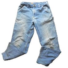 Load image into Gallery viewer, Carhartt Jeans Adult 34x32 Grunge Distressed Carpenter Denim Pants Thrashed Mens
